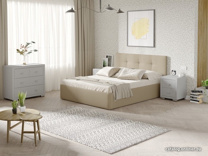 

Кровать Ormatek Uno 160x200 (рогожка, тетра имбирь)