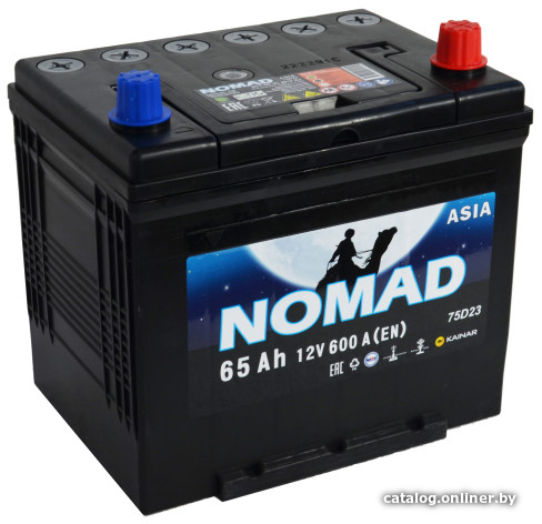 

Автомобильный аккумулятор Nomad Asia 6СТ-65 рус. (65 А·ч)