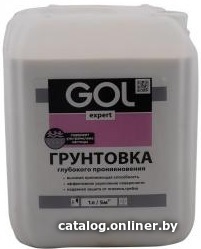 

Акриловая грунтовка GOL Expert Акриловая Глубокого проникновения 5 л