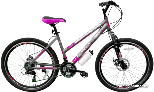 

Велосипед Greenway Colibri-H 26 2019 (серый/розовый)