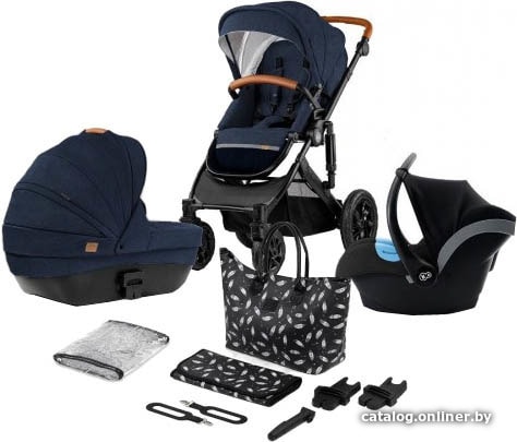 

Универсальная коляска KinderKraft Prime (3 в 1, deep navy)