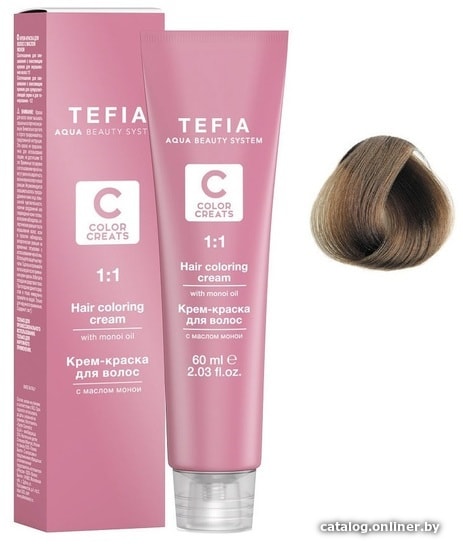 

Крем-краска для волос Tefia Color Creats 7/00 (блондин интенсивный)