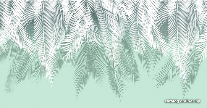 

Фотообои Citydecor Пальмовые листья (бирюзовый) 500x270