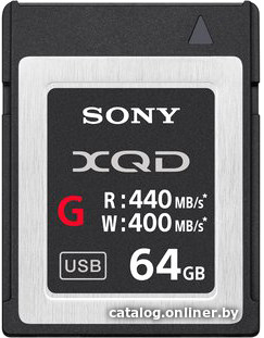 

Карта памяти Sony XQD G Series 64GB [QDG64E/J]