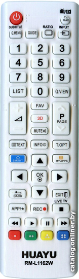 

Пульт ДУ Huayu RM-L1162W для LG universal