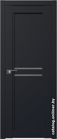 

Межкомнатная дверь ProfilDoors 2.75U 60x200 (черный матовый, стекло графит)