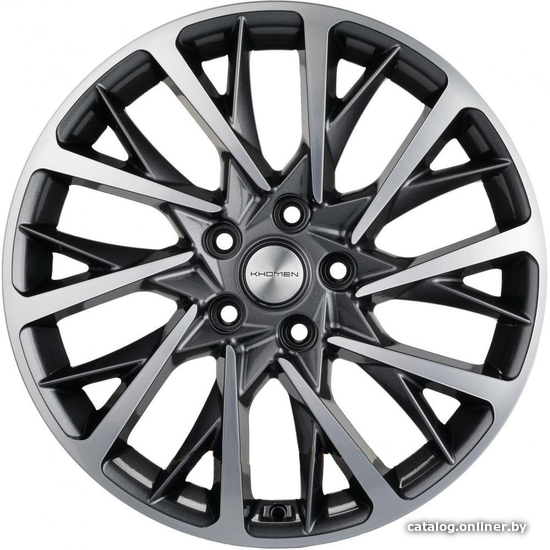 

Литые диски Khomen KHW1804 18x7.5" 5x114.3мм DIA 67.1мм ET 50.5мм Gray