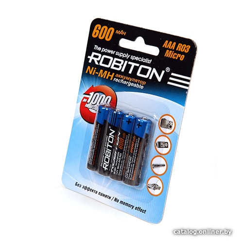 

Аккумулятор Robiton AAA 600mAh 4 шт.