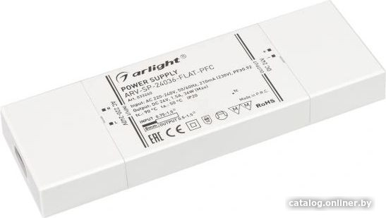 

Блок питания Arlight ARV-SP-24036-FLAT-PFC 033260