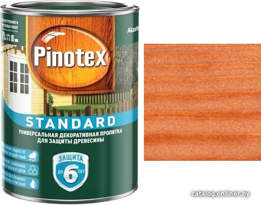 

Пропитка Pinotex Standard (красное дерево, 0.9 л)