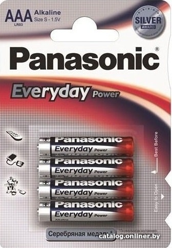 

Батарейка Panasonic Everyday Power AAA 4 шт. [LR03EPS/4BP]