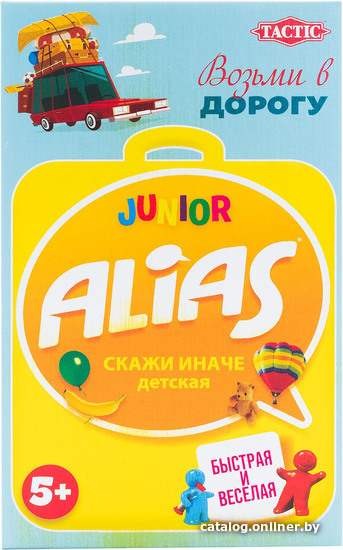 

Настольная игра Tactic Junior Alias Скажи иначе. Детская. Возьми в дорогу 58791