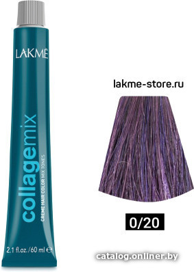 

Крем-краска Lakme 0/20 Collagemix Creme Hair Color Mix Tones