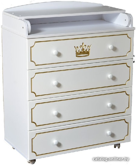 

Детский комод Ray Milan Crown 804 (белый)
