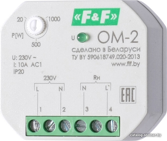 

Ограничитель мощности Евроавтоматика F&F OM-2 EA03.001.005