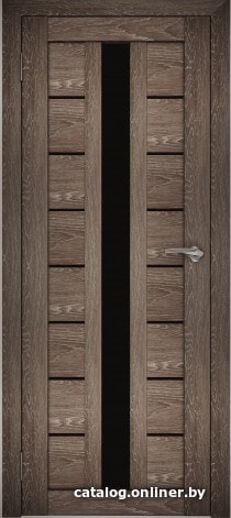 

Межкомнатная дверь Юни Амати 17 (ч) 60x200 (дуб шале-корица/черное стекло)