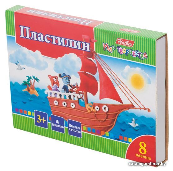 

Пластилин Hatber Ушастики KPn_08880 (8 цв.)