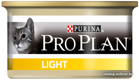 

Консервированный корм для кошек Pro Plan Light с индейкой для взрослых кошек с избыточным весом 85 г
