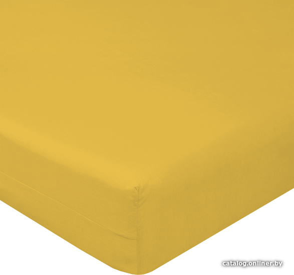 

Постельное белье Luxsonia Сатин на резинке 160x200 Мр0023 (горчичный)