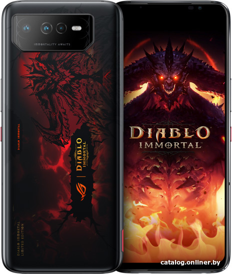 

Смартфон ASUS ROG Phone 6 Diablo Immortal Edition 16GB/512GB (адский красный)