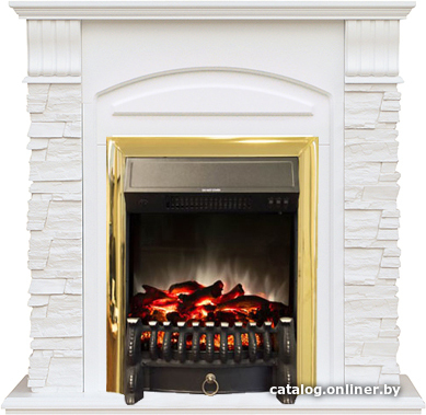 

Каминокомплект Smolcom Alioth New STD-ASP с RealFlame Fobos-S Lux BR (бьянко белый)