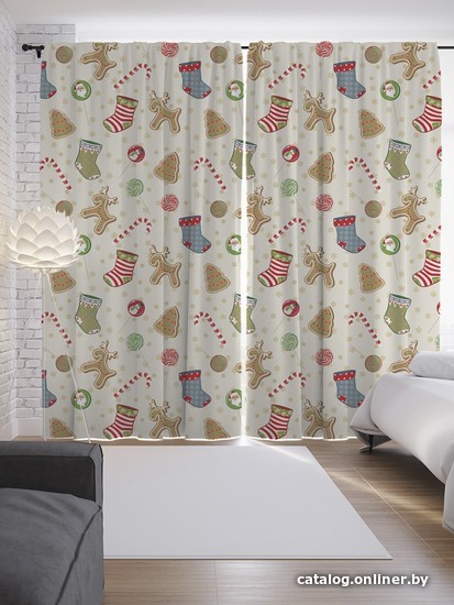 

Комплект штор JoyArty Рождественские предметы 1.45x2.65 м p_52581_145x265 (2 шт)