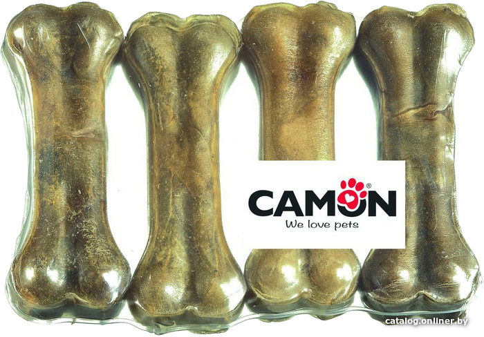 

Лакомство для собак Camon Beef-hide bones 200 г (10 см, 4 шт)
