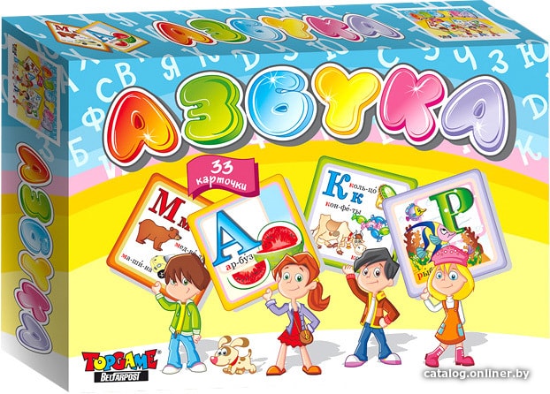

Алфавит Topgame Азбука 33 карточки 01383