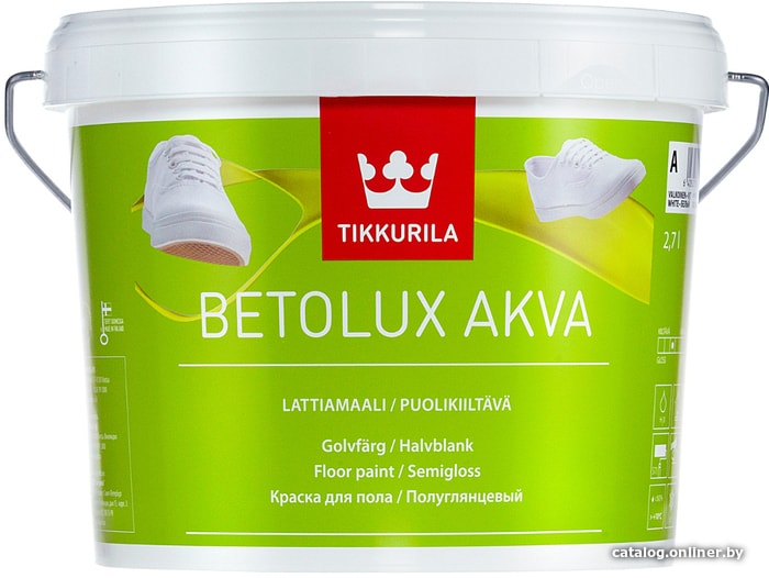 

Краска Tikkurila Betolux Akva 9 л (базис A)