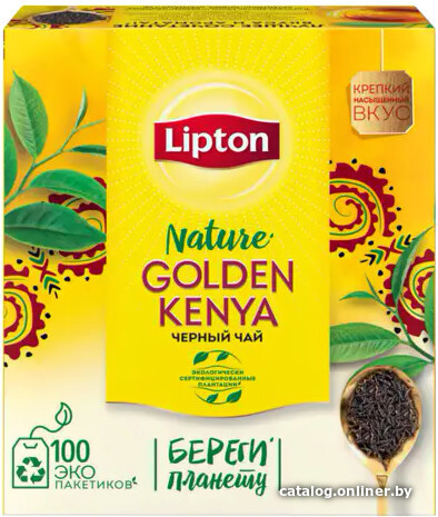 

Черный чай Lipton Golden Kenya 100 шт