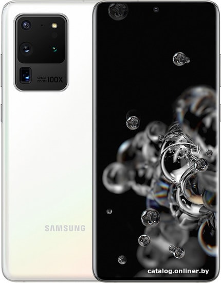 

Смартфон Samsung Galaxy S20 Ultra 5G SM-G9880 12GB/256GB SDM865 (белый)