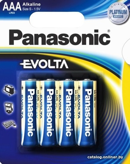 

Батарейка Panasonic Evolta AAA 4 шт. [LR03EGE/4BP]