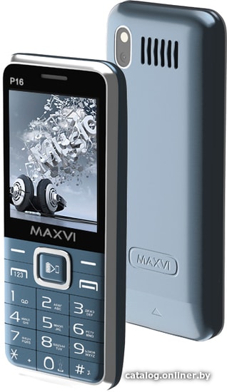 

Кнопочный телефон Maxvi P16 (маренго)