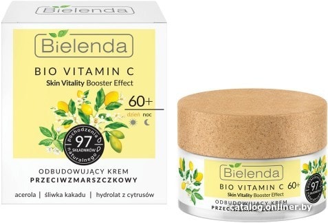 

Bielenda Крем для лица Bio Vitamin C против морщин 60+ день/ночь 50 мл