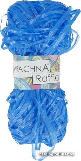 

Набор пряжи для вязания Arachna Raffia 50 г 200 м №26 (5 мотков, синий)