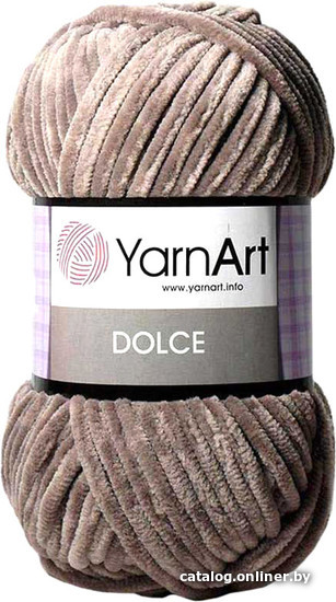 

Пряжа для вязания Yarnart Dolce 100% микрополиэстер 754 100 г (120 м, серо-бежевый)