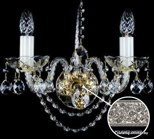 

Бра ArtGlass Marion Ii. Nickel