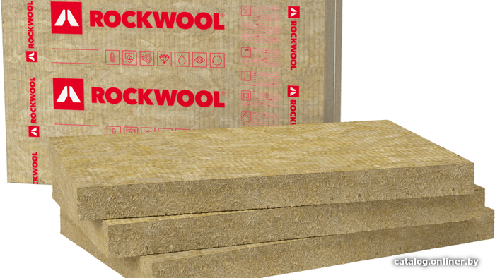 

Теплоизоляция Rockwool Rockmin 1000x610x50 мм 10.98 кв.м.