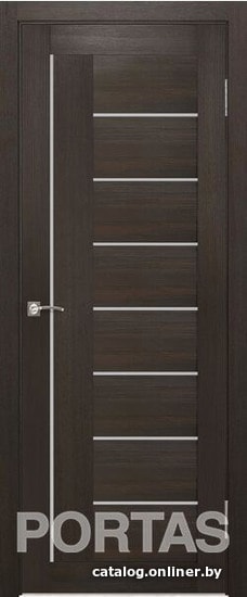 

Межкомнатная дверь Portas S29 90x200 (орех шоколад, стекло мателюкс матовое)