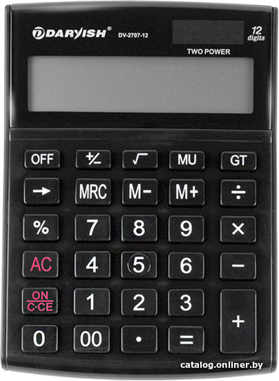 

Бухгалтерский калькулятор Darvish DV-2707-12K (черный)