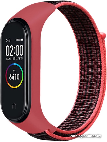 

Ремешок Evolution XMB34-N01 для Xiaomi Mi Band 3/4 (черно-розовый)