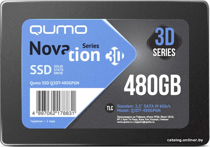 

SSD QUMO Novation 3D TLC 480GB Q3DT-480GPGN