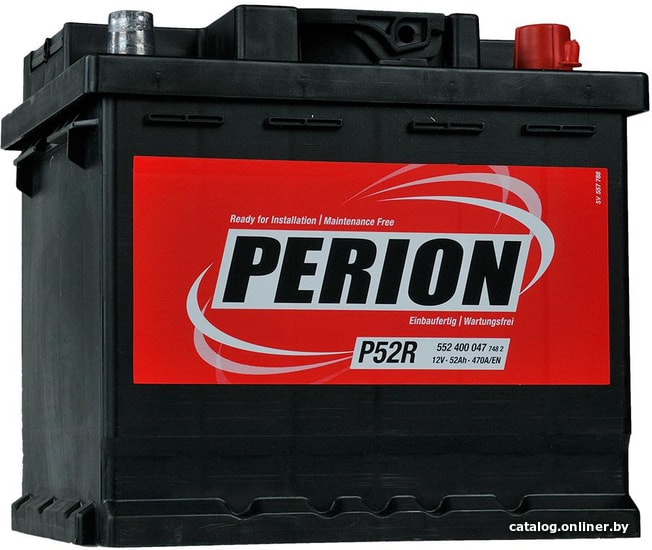 

Автомобильный аккумулятор Perion P52R (52 А·ч)