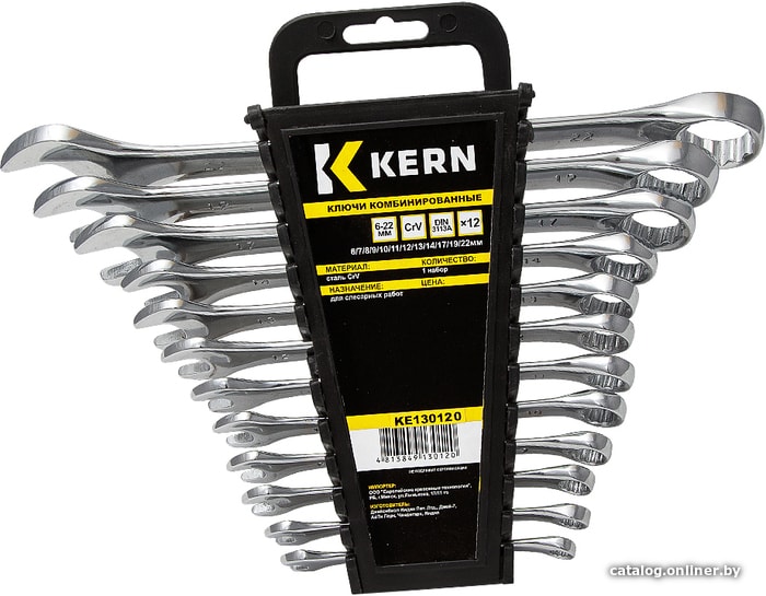 

Набор ключей Kern KE130120 (12 предметов)