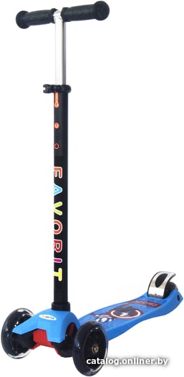 

Трехколесный самокат Favorit Maxi-Print S00096 (синий)