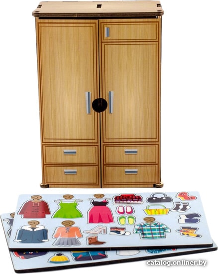 

Сортер WoodLand Toys Комодик Шкаф. Одежда по сезонам 133202
