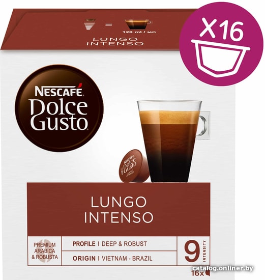 

Кофе в капсулах Nescafe Dolce Gusto Lungo Intenso 16 шт
