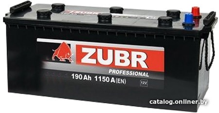 

Автомобильный аккумулятор Zubr Professional bolt (190 А·ч)