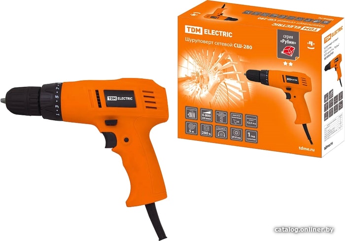 

Шуруповерт TDM Electric Рубин СШ-280 TDM SQ1030-0101