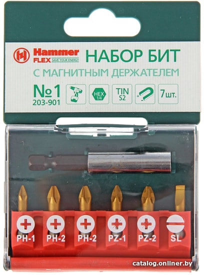

Набор бит Hammer 203-901 (7 предметов)